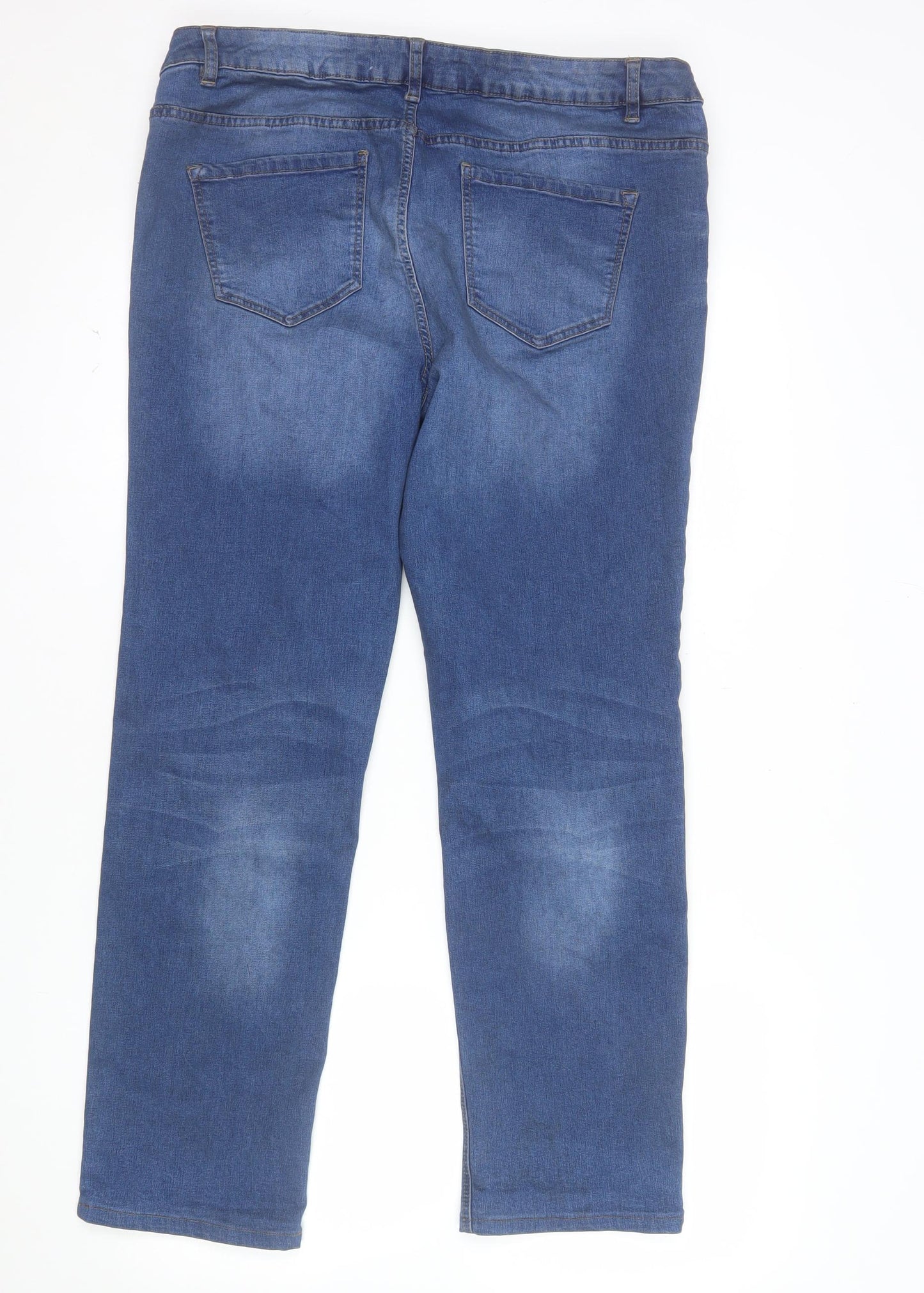 George Women’s Blue Straight Leg Jeans Size 18 Long Length