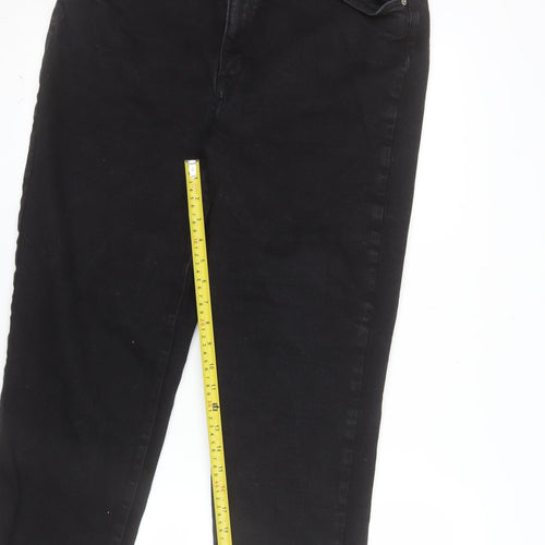 George Womens Black Skinny Jeans Size 18 Stretch Denim