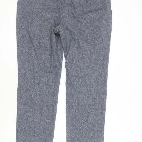 Next Men’s Grey Wool Blend Formal Trousers Size 32 Short