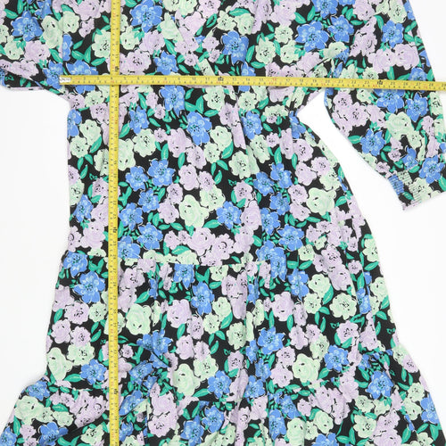 Simply Be Women’s Multicoloured Floral Wrap Midi Dress Size 20