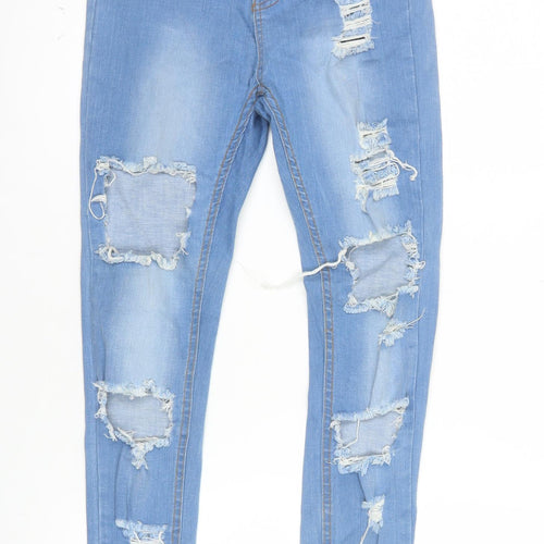 Misspap Women's Blue Distressed Skinny Jeans Size 10