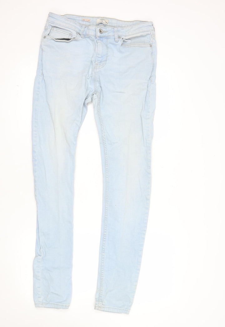 Topman Men’s Light Blue Slim Fit Denim Jeans Size 34L