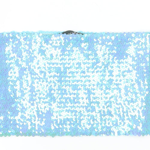 Topshop Women Blue Sequin Strapless Camisole Tank Top M