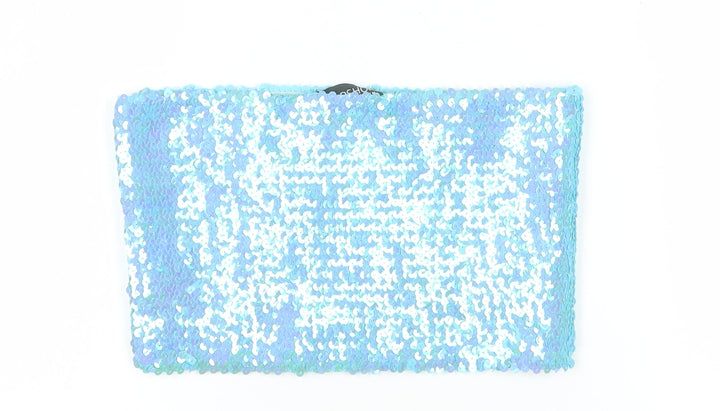 Topshop Women Blue Sequin Strapless Camisole Tank Top M