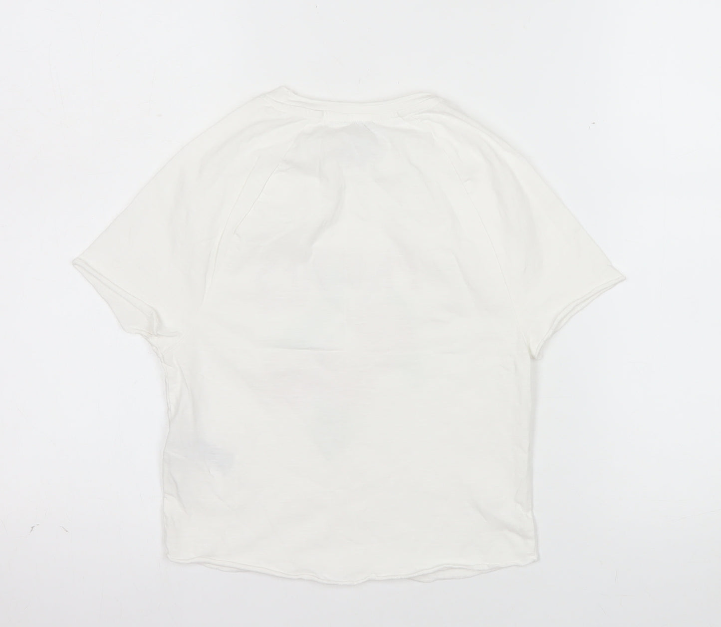 Primark Women’s White XS Graphic Peaches Cotton T-Shirt