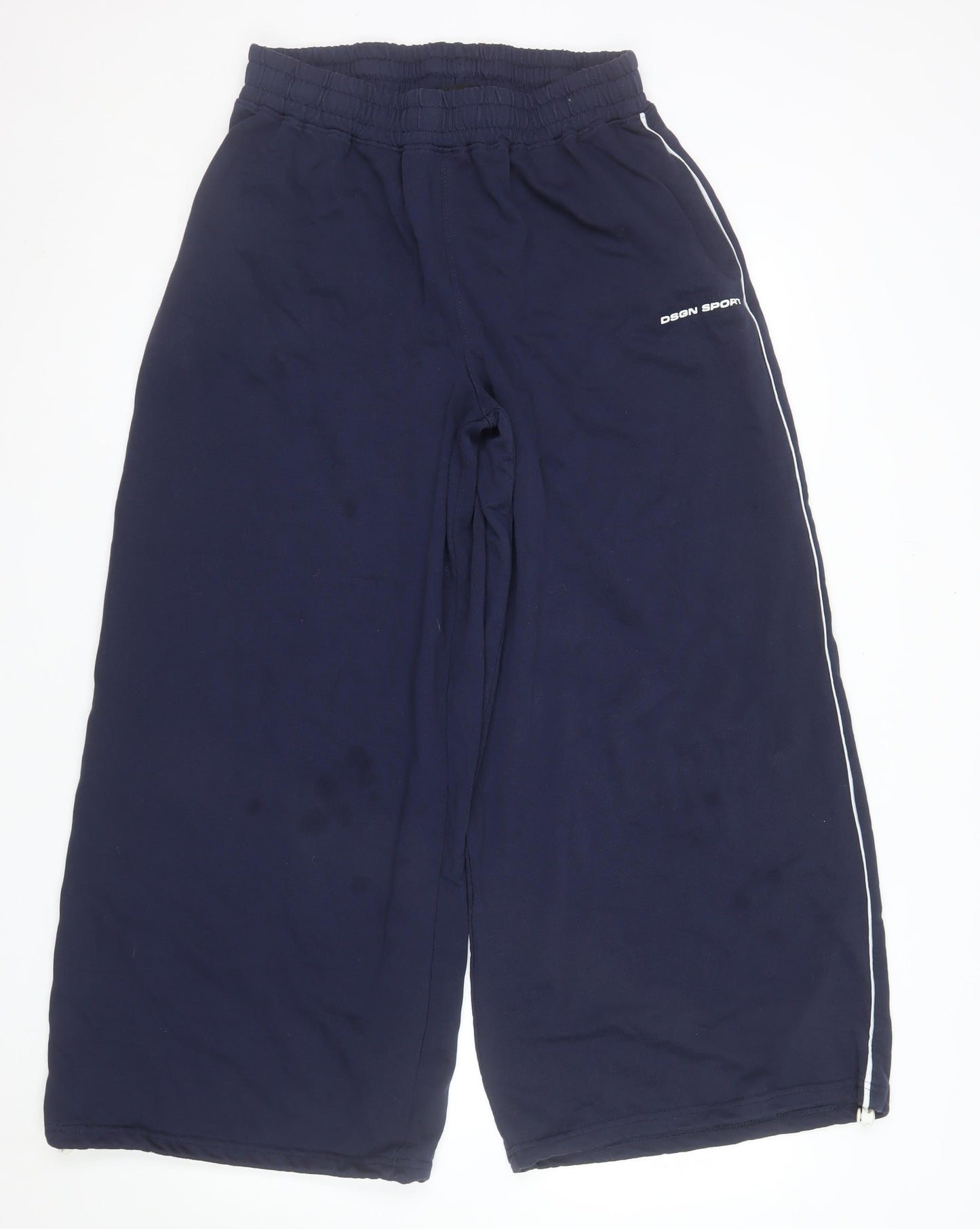 DSGN Studio Women's Blue L Cotton Blend Sweatpants with Elastic Waist