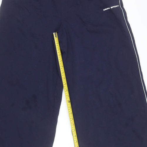 DSGN Studio Women's Blue L Cotton Blend Sweatpants with Elastic Waist