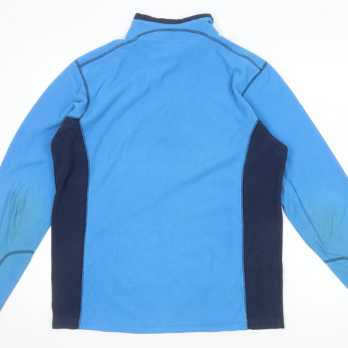 Columbia Men Blue Fleece 1/4 Zip Pullover Sweatshirt M