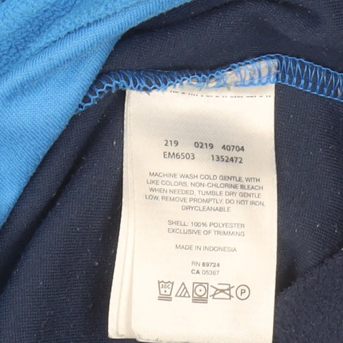 Columbia Men Blue Fleece 1/4 Zip Pullover Sweatshirt M