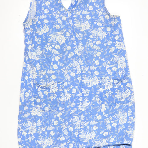 Next Women’s Blue Floral Knee Length Shift Dress Size 14