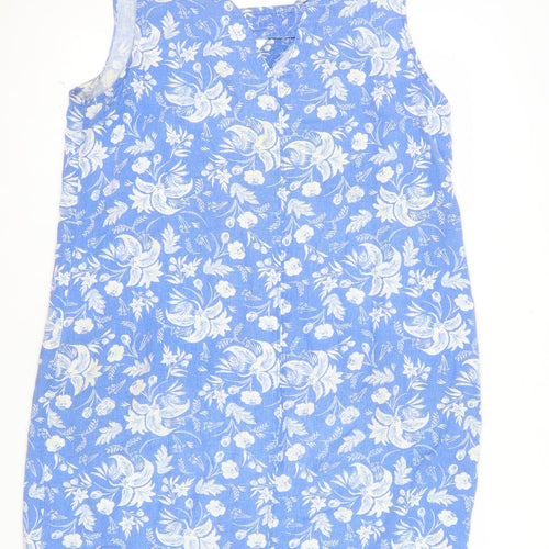 Next Women’s Blue Floral Knee Length Shift Dress Size 14