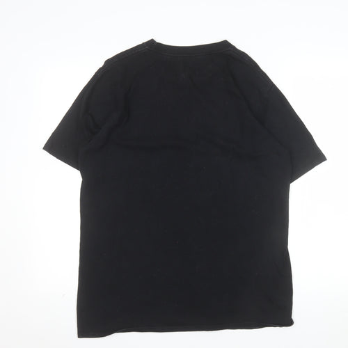 Hobo Jack Men's Black Graphic Tattoo Style T-Shirt Medium