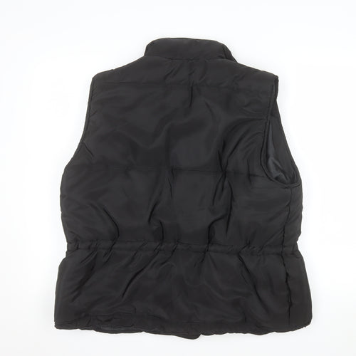 PrettyLittleThing Women's Black L Puffer Waistcoat Gilet