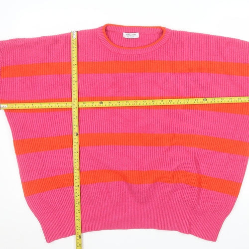 JD Williams Women’s Multicoloured Striped Crew Neck Knit Jumper Size 24/26