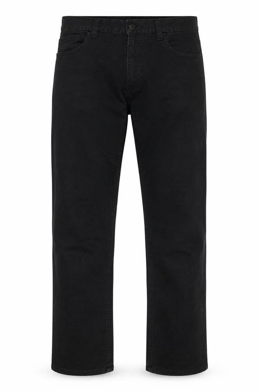 George Men's Black Straight Fit Jeans 34W 33L Denim Classic