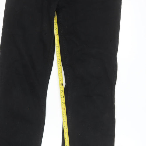 George Men's Black Straight Fit Jeans 34W 33L Denim Classic