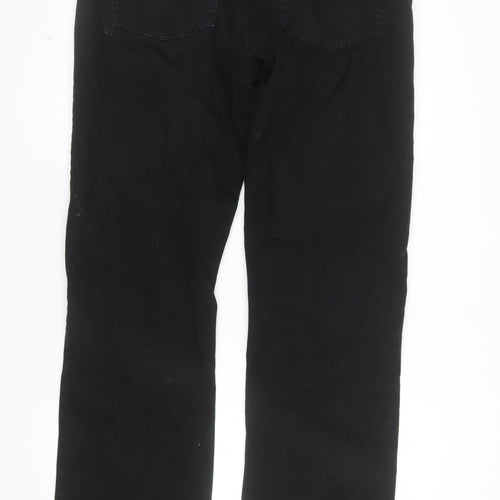 George Men's Black Straight Fit Jeans 34W 33L Denim Classic