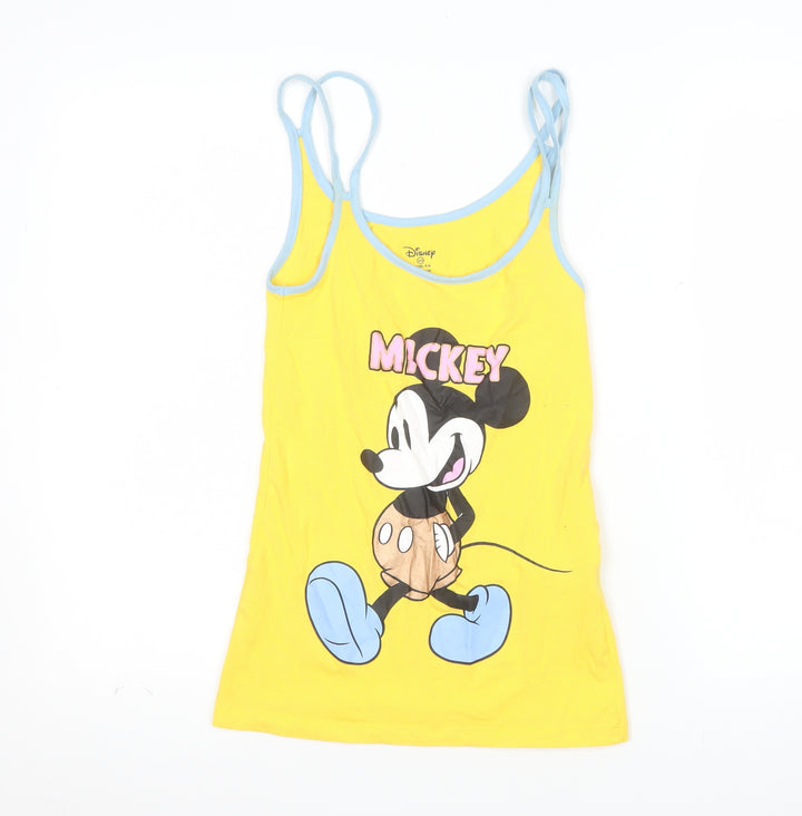 Disney Women’s Yellow Mickey Mouse Camisole Tank Top 2XS