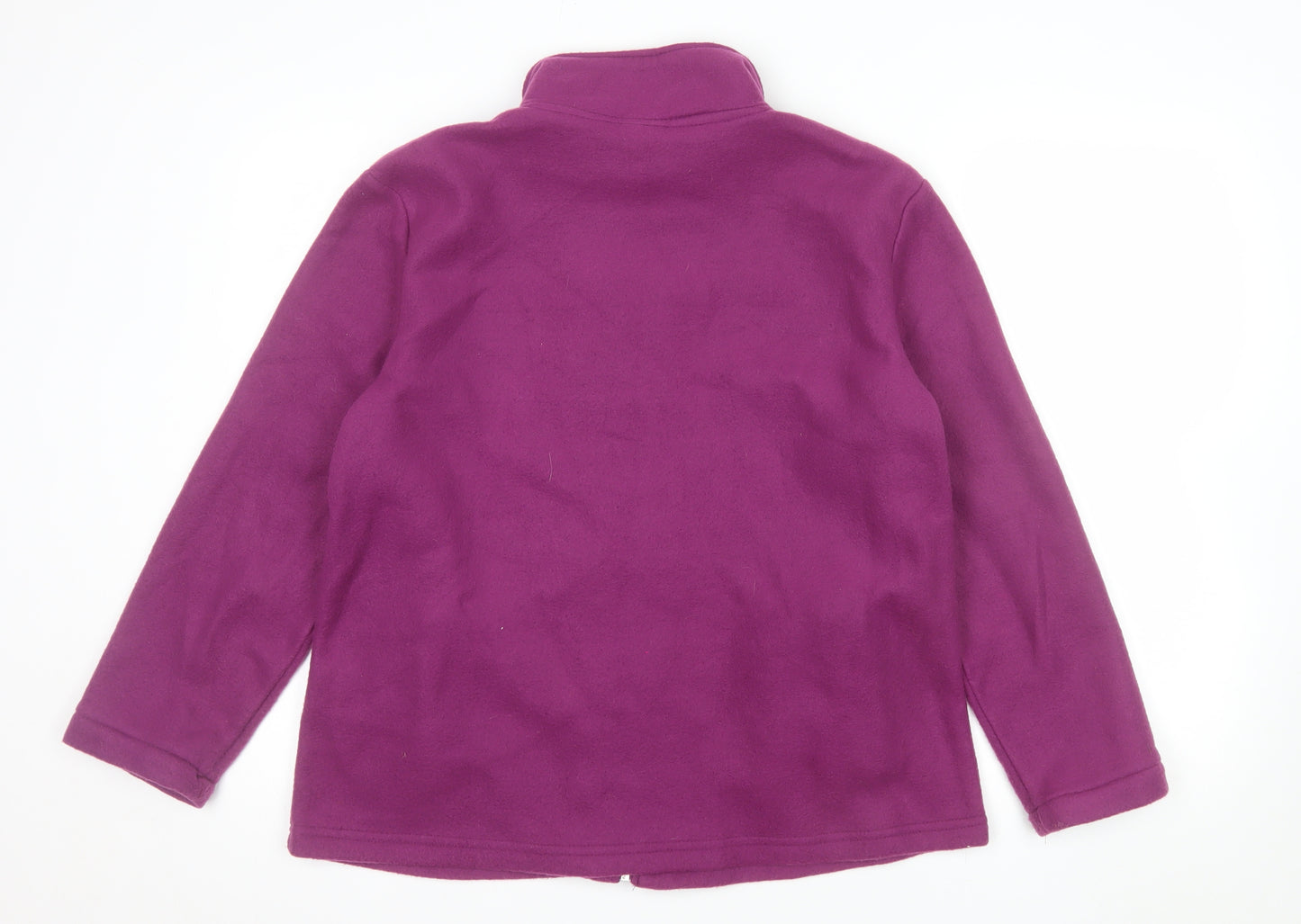 Anne de Lançay Women's Purple Fleece Full Zip Jacket M