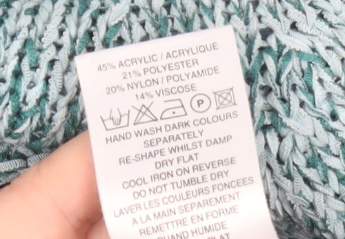 Alex & Co. Women’s Green Knit 3/4 Sleeve Scoop Neck Pullover Jumper Size 10