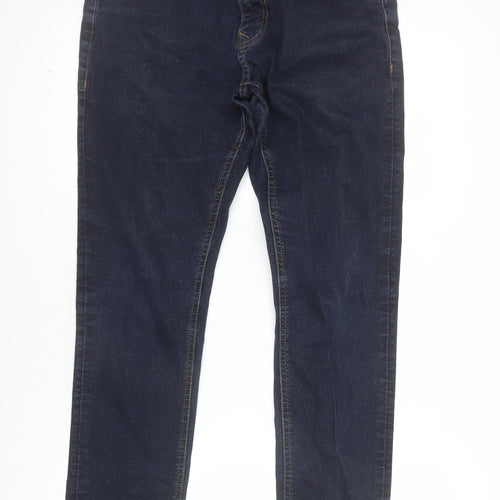 George Men's Blue Slim Fit Straight Leg Jeans 34W 30L Denim