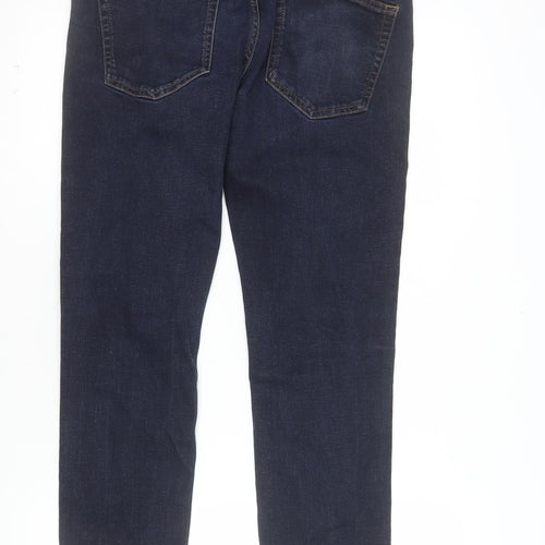 George Men's Blue Slim Fit Straight Leg Jeans 34W 30L Denim