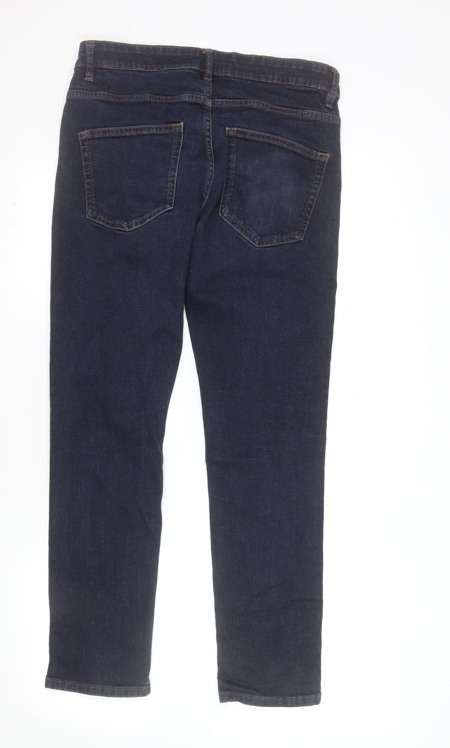 George Men's Blue Slim Fit Straight Leg Jeans 34W 30L Denim