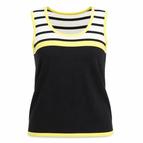 Precis Women’s Multicoloured Striped Sleeveless Knit Tank Top Size M