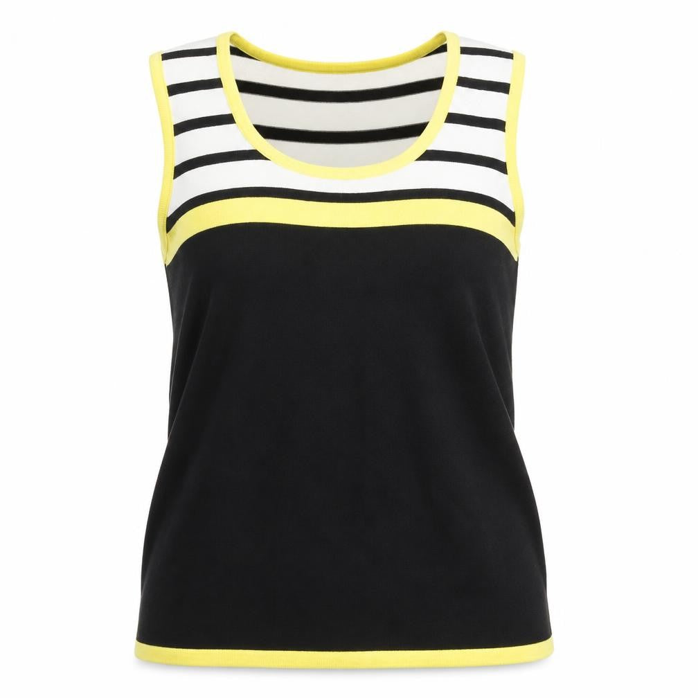 Precis Women’s Multicoloured Striped Sleeveless Knit Tank Top Size M