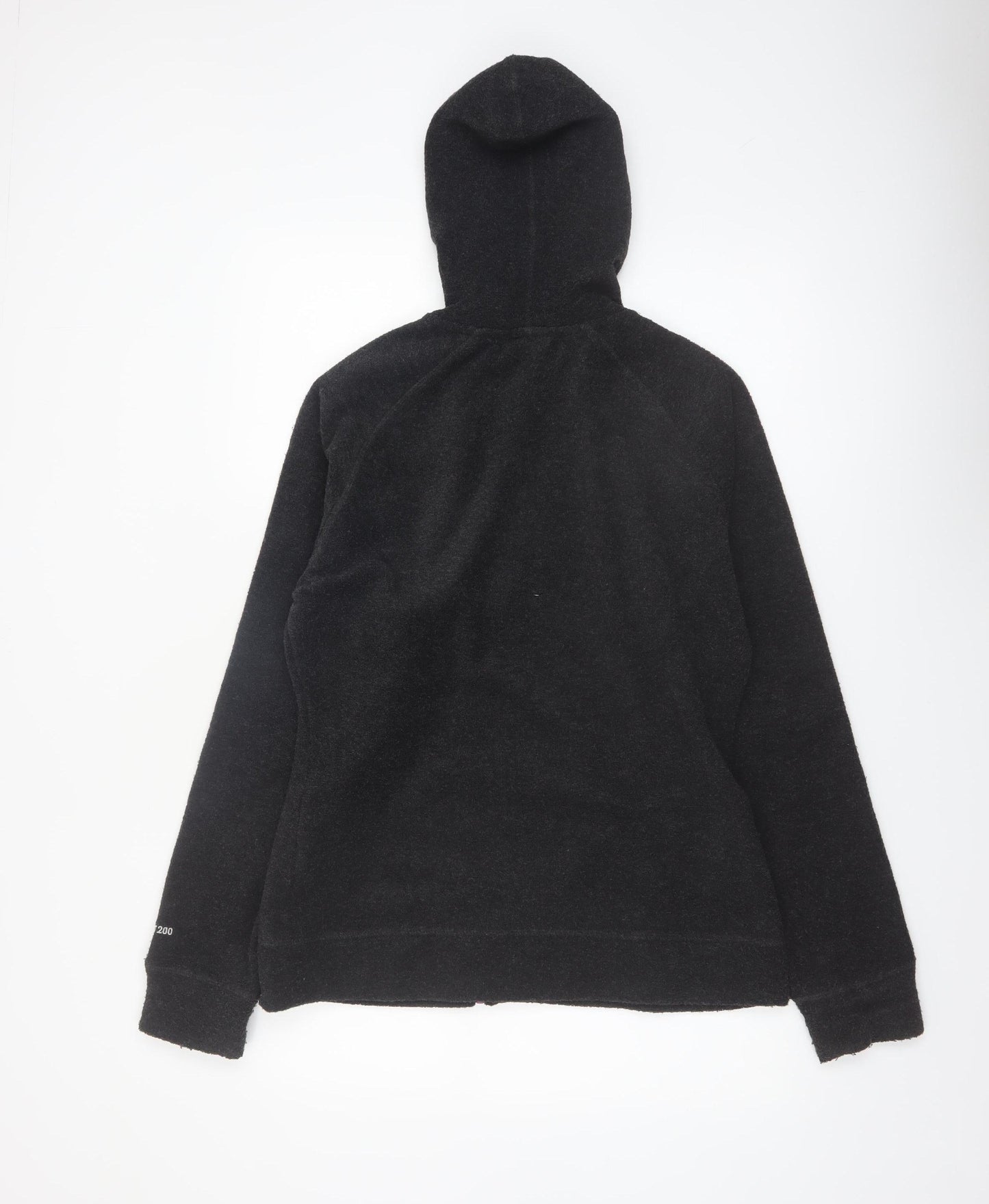Trespass Womens Black Full Zip Hoodie UK 14 L Fleece Polyester