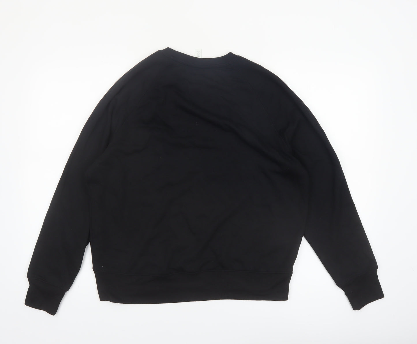 H&M Women Black Small Pullover Sweatshirt Basics Casual