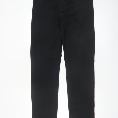Denim Co. Men's Black Slim Fit Stretch Chino Trousers W32 L34