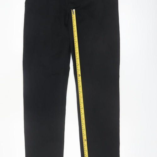 Denim Co. Men's Black Slim Fit Stretch Chino Trousers W32 L34