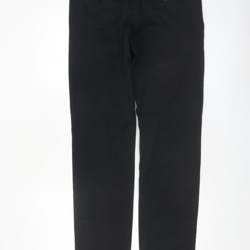 Denim Co. Men's Black Slim Fit Stretch Chino Trousers W32 L34