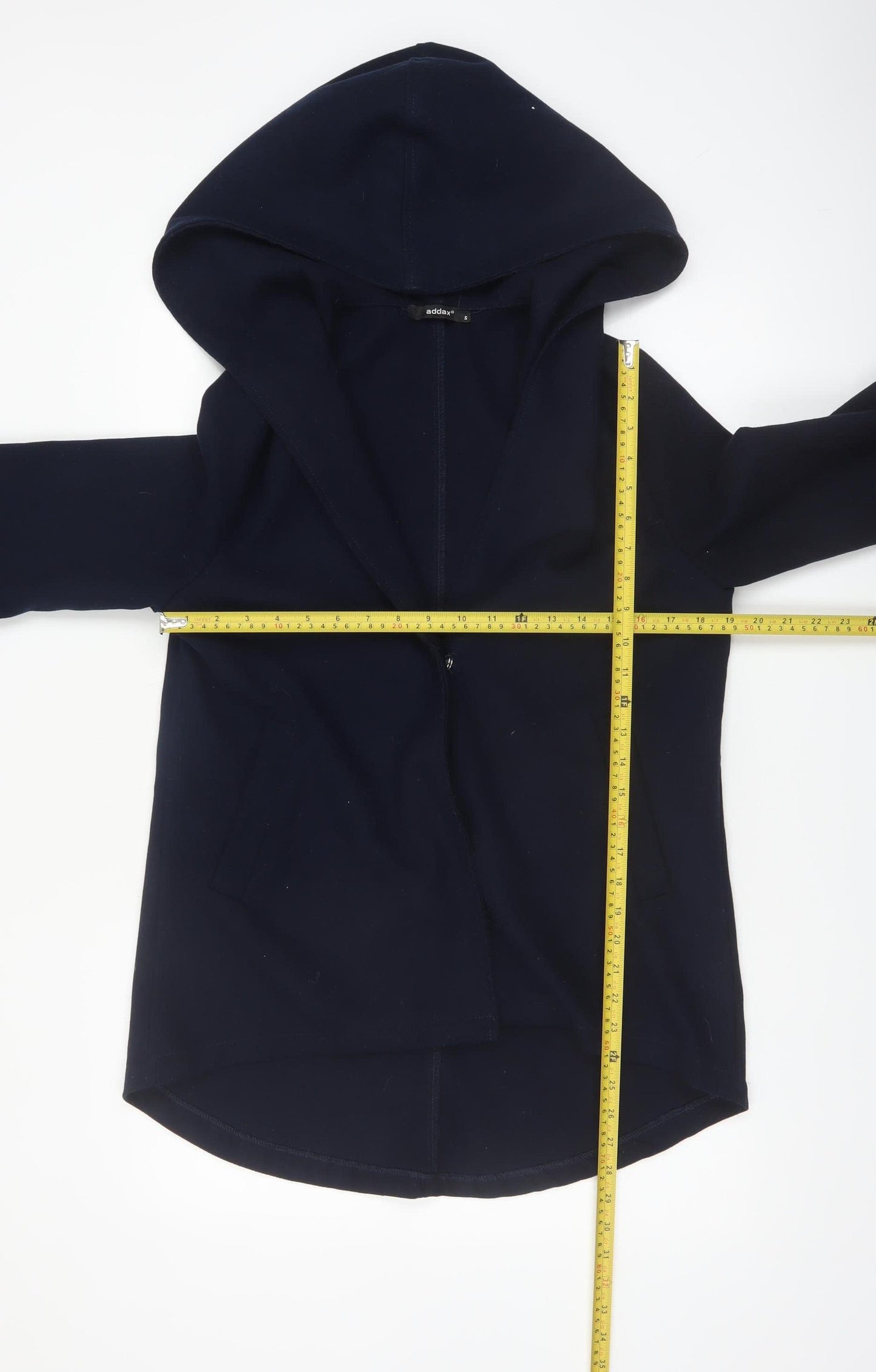 Addax Women’s Navy Blue Hooded Mid-Length Coat Size S