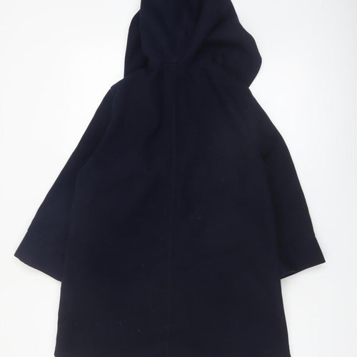 Addax Women’s Navy Blue Hooded Mid-Length Coat Size S