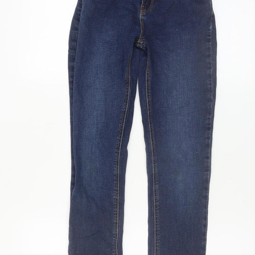 Denim Co Boys Blue Skinny Jeans 12-13 Years Adjustable Waist Cotton