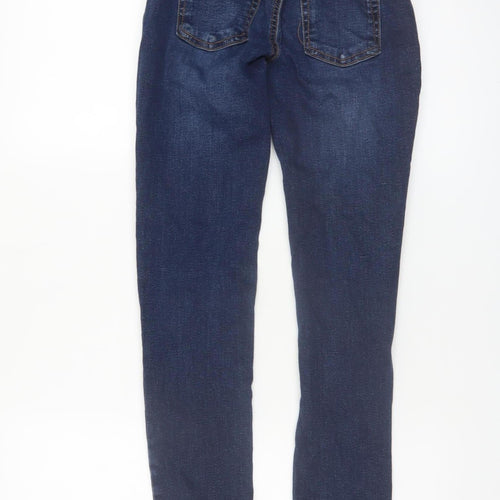 Denim Co Boys Blue Skinny Jeans 12-13 Years Adjustable Waist Cotton