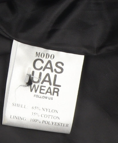 Modo Casualwear Women's Black Belted Trench Coat UK 12 Lined Long Classic