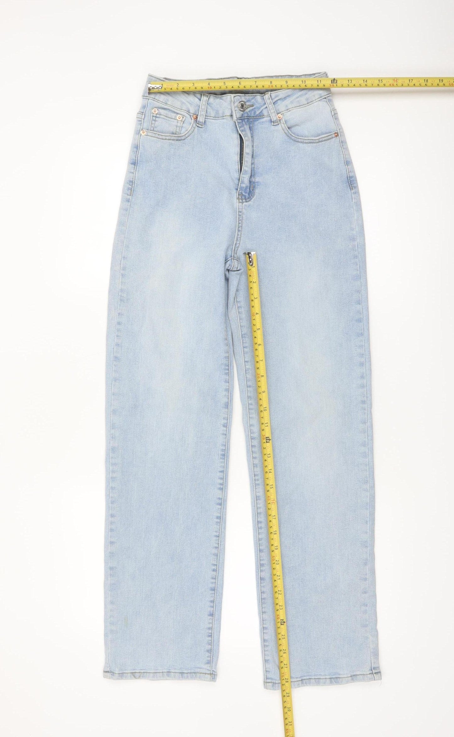 NVFelix Women's Blue High Rise Straight Jeans Size S