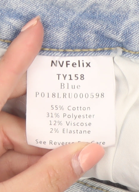 NVFelix Women's Blue High Rise Straight Jeans Size S