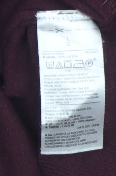 GAP Women's Multicoloured Cotton Pullover Jumper Size L