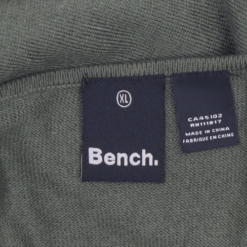 Bench Womens Green Boat Neck Pullover Jumper XL