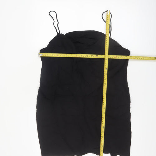 ASOS Women’s Black Camisole Top Size 18 Viscose Linen Blend