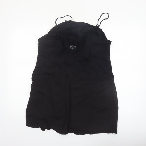 ASOS Women’s Black Camisole Top Size 18 Viscose Linen Blend