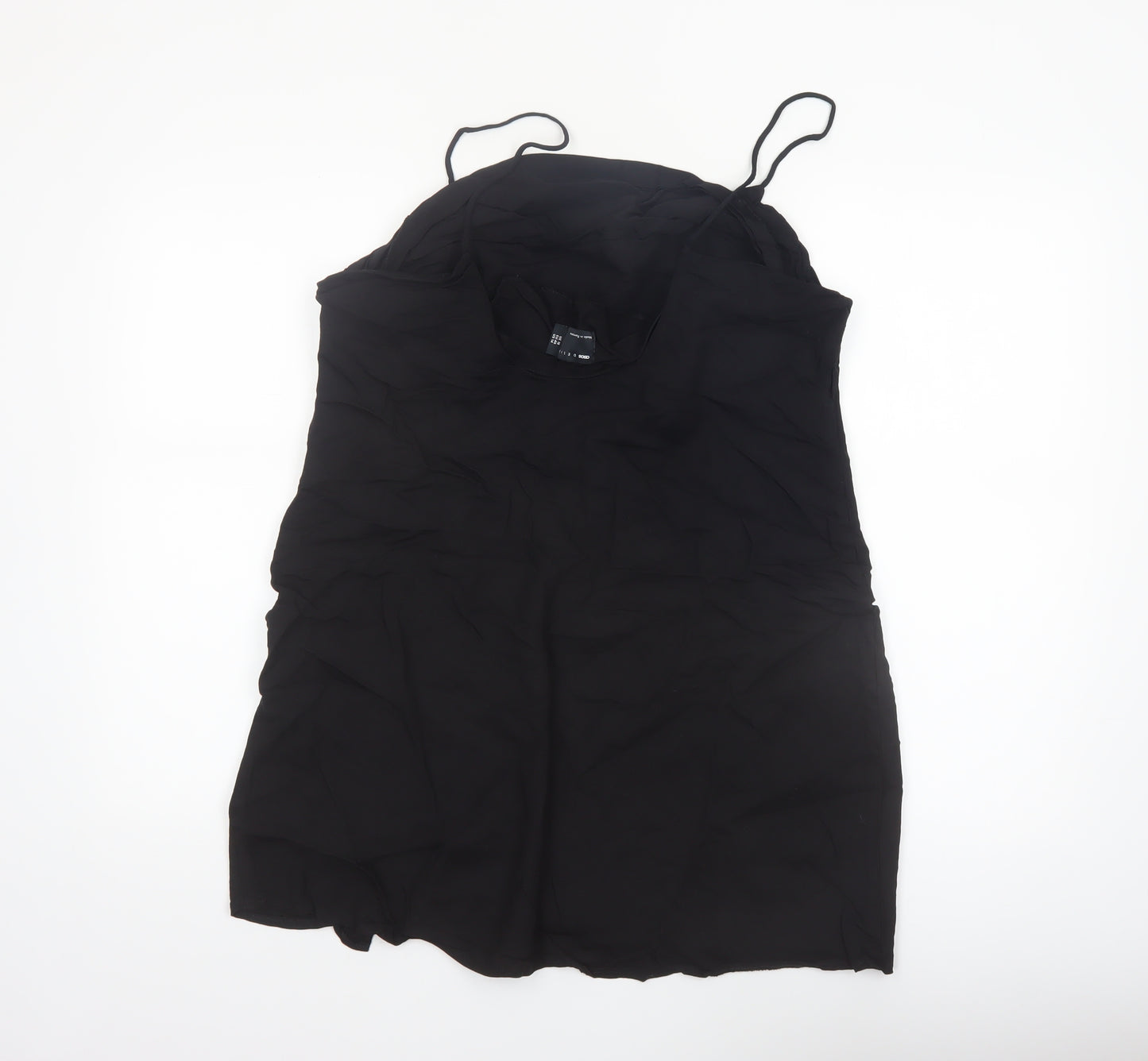 ASOS Women’s Black Camisole Top Size 18 Viscose Linen Blend