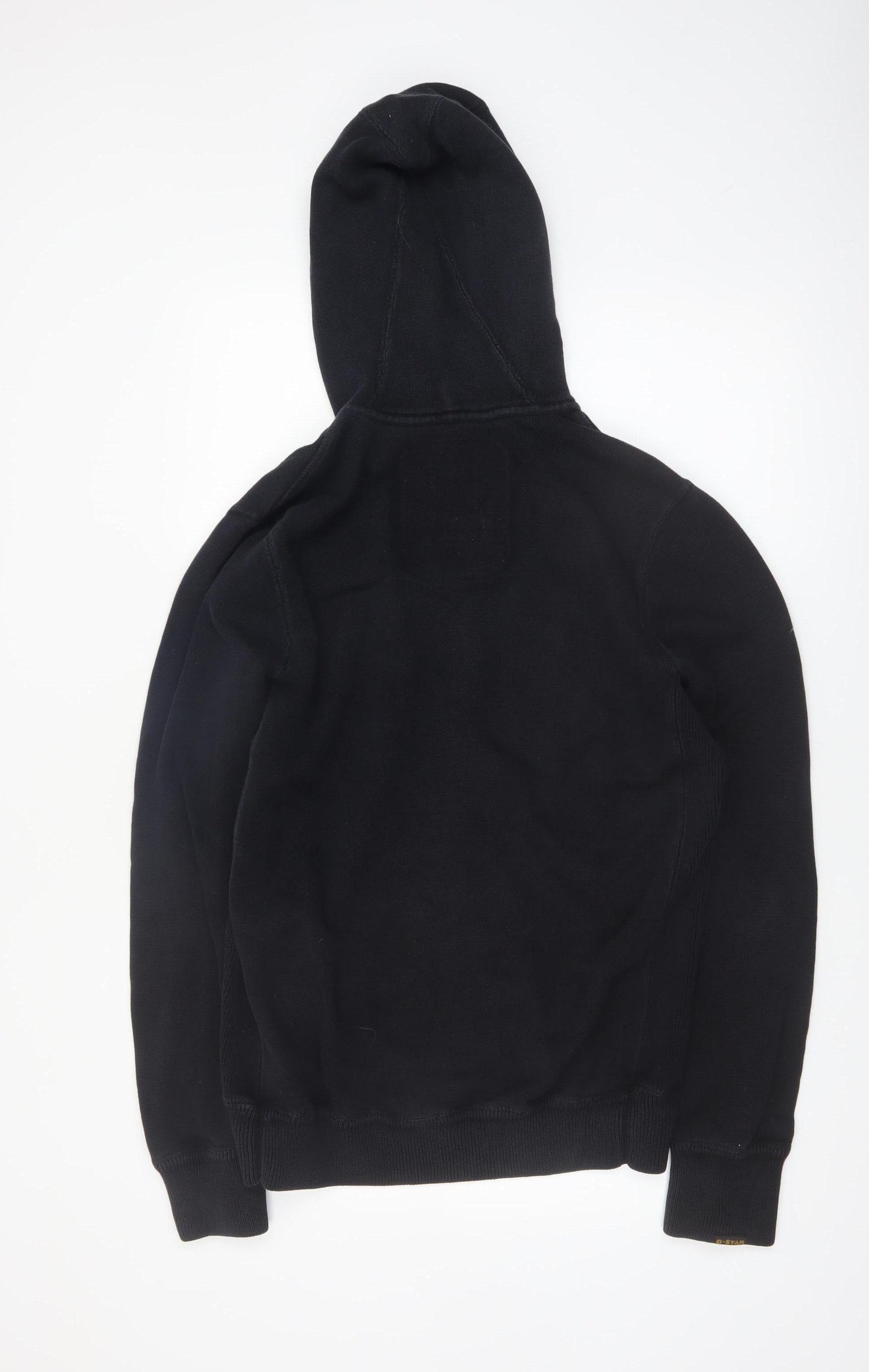 G-Star Raw Mens Black XL Full Zip Hoodie Sweatshirt