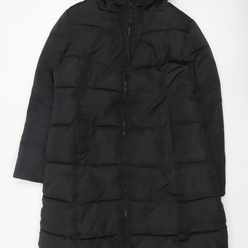 FLXJINEYU Womens Black 3XL Long Hooded Puffer Coat