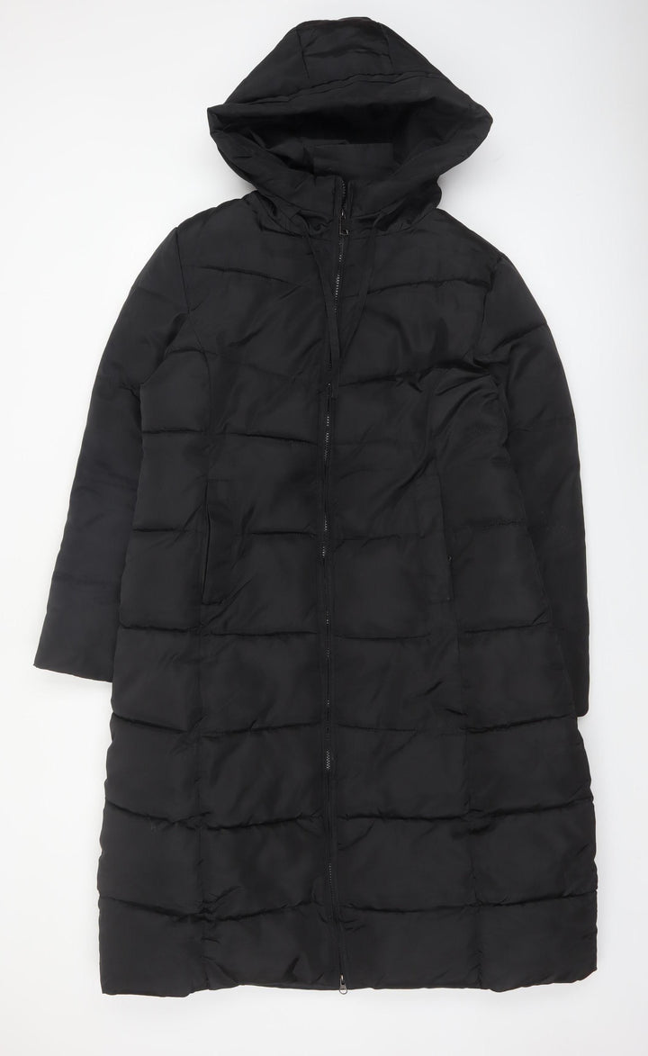 FLXJINEYU Womens Black 3XL Long Hooded Puffer Coat