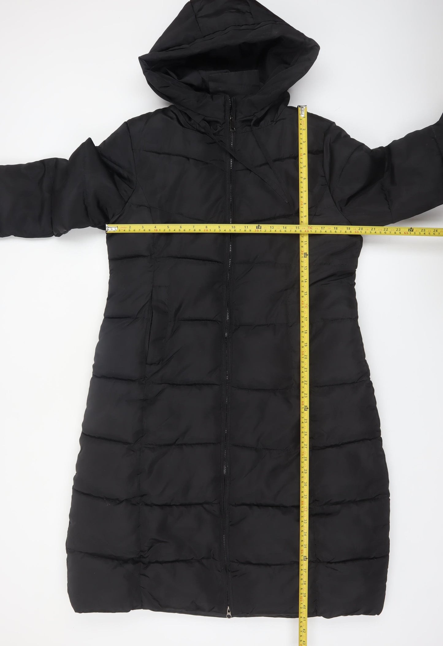 FLXJINEYU Womens Black 3XL Long Hooded Puffer Coat